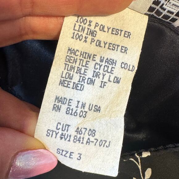 Vintage Y2K Whimsygoth Fairy Floral Midi Skirt Size 3 - Picture 4 of 4